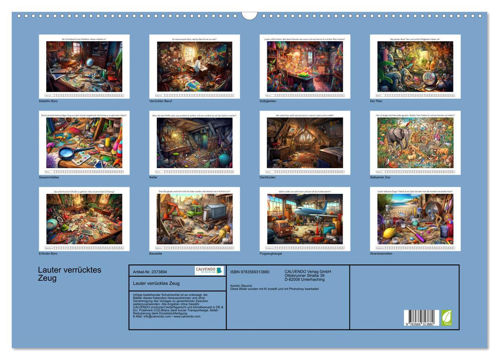 Lauter verrücktes Zeug (CALVENDO Wandkalender 2027)