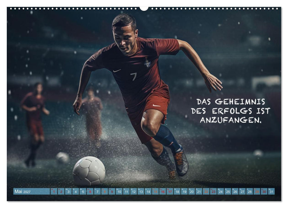 Fußball und coole Sprüche (CALVENDO Wandkalender 2027)