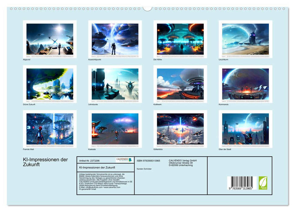 KI-Impressionen der Zukunft (CALVENDO Premium Wandkalender 2027)