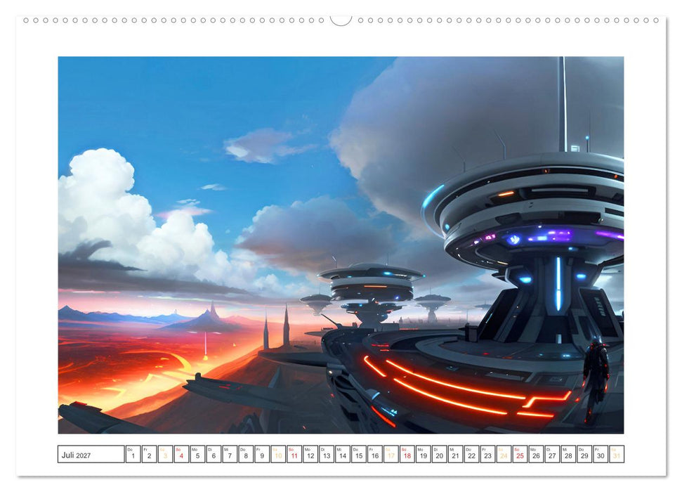 KI-Impressionen der Zukunft (CALVENDO Premium Wandkalender 2027)