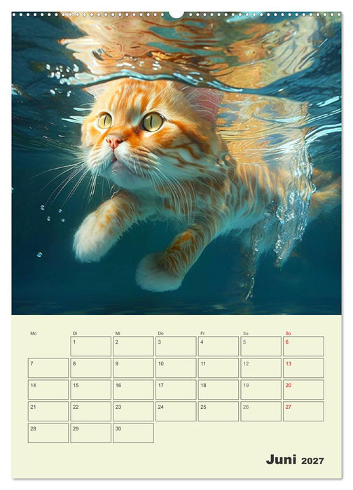 Jetzt ist die Katze aus dem Sack! Katzenspaß vom Feinsten! (CALVENDO Wandkalender 2027)