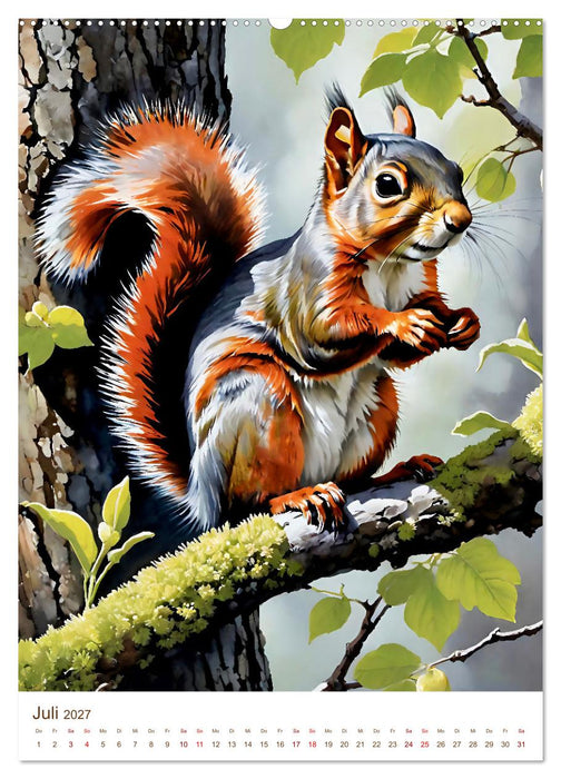Heimische Wildtiere 2027 (CALVENDO Premium Wandkalender 2027)