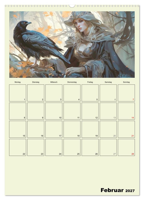 Im Zauberwald. Mystische Fabelwesen (CALVENDO Premium Wandkalender 2027)