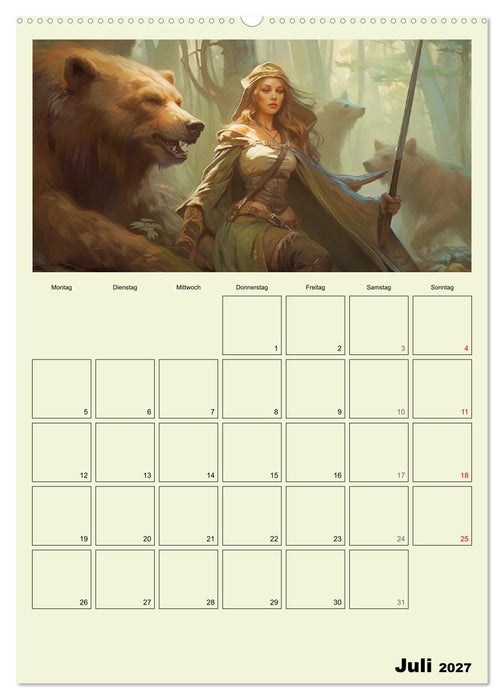 Im Zauberwald. Mystische Fabelwesen (CALVENDO Premium Wandkalender 2027)