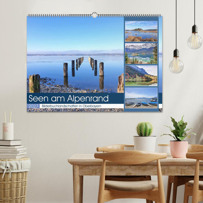 Seen am Alpenrand - Bilderbuchlandschaften in Oberbayern (CALVENDO Wandkalender 2027)