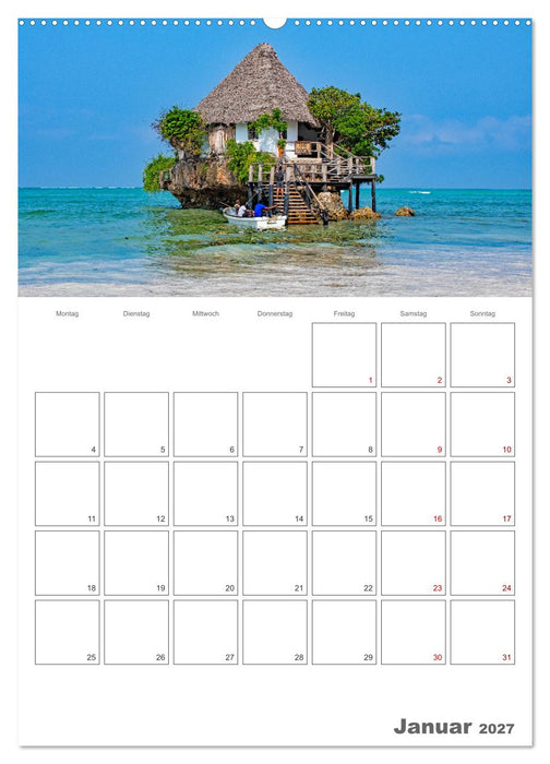 Sansibar - Traumreiseziel (CALVENDO Wandkalender 2027)