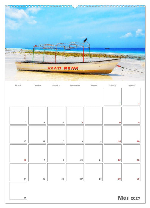 Sansibar - Traumreiseziel (CALVENDO Wandkalender 2027)