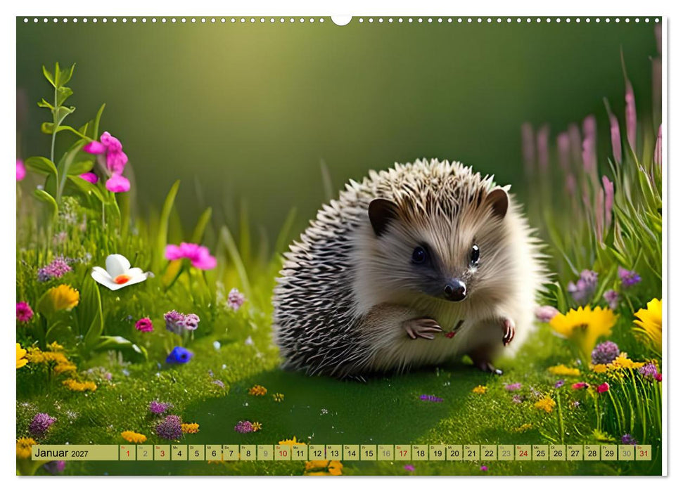 Igel-Abenteuer (CALVENDO Premium Wandkalender 2027)