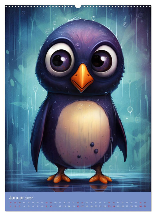 Tierisch gute Illustrationen wie aus einer anderen Welt (CALVENDO Wandkalender 2027)