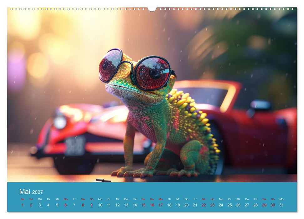 Chamäleon-Verwandlungen. Ein Jahr voller Veränderungen (CALVENDO Premium Wandkalender 2027)