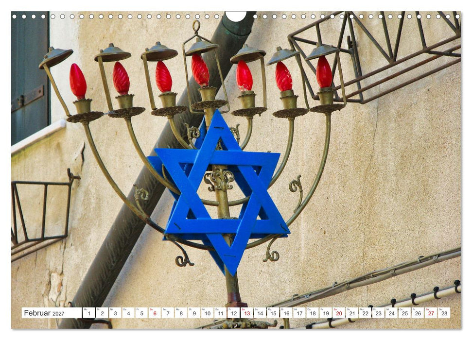 Davidsterne als Symbole des Judentums (CALVENDO Wandkalender 2027)