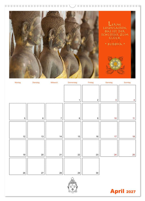 Buddhas Zitate und Weisheiten (CALVENDO Premium Wandkalender 2027)