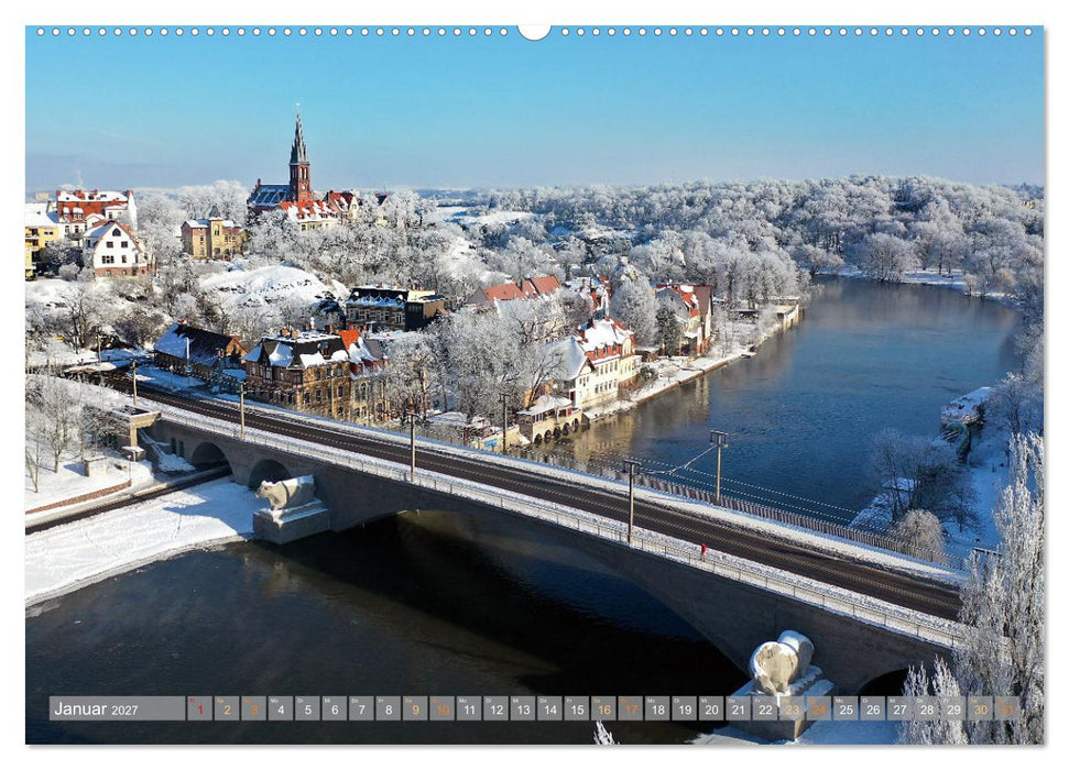 HALLE SAALE GEDROHNT 2027 (CALVENDO Premium Wandkalender 2027)