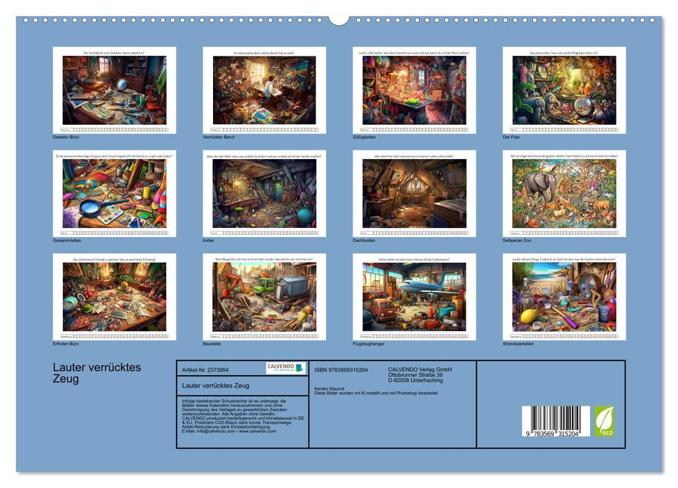 Lauter verrücktes Zeug (CALVENDO Premium Wandkalender 2027)