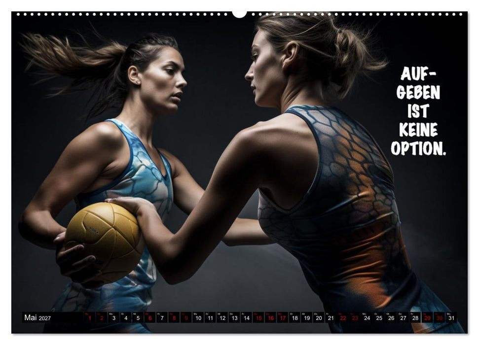 Motivation und Handball (CALVENDO Wandkalender 2027)