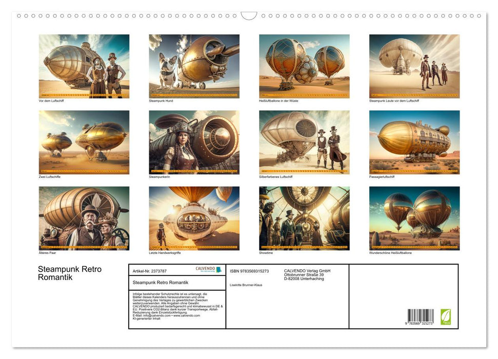 Steampunk Retro Romantik (CALVENDO Wandkalender 2027)