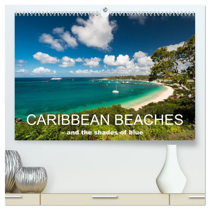Caribbean beaches and the shades of blue (CALVENDO Premium-Calendar 2027)