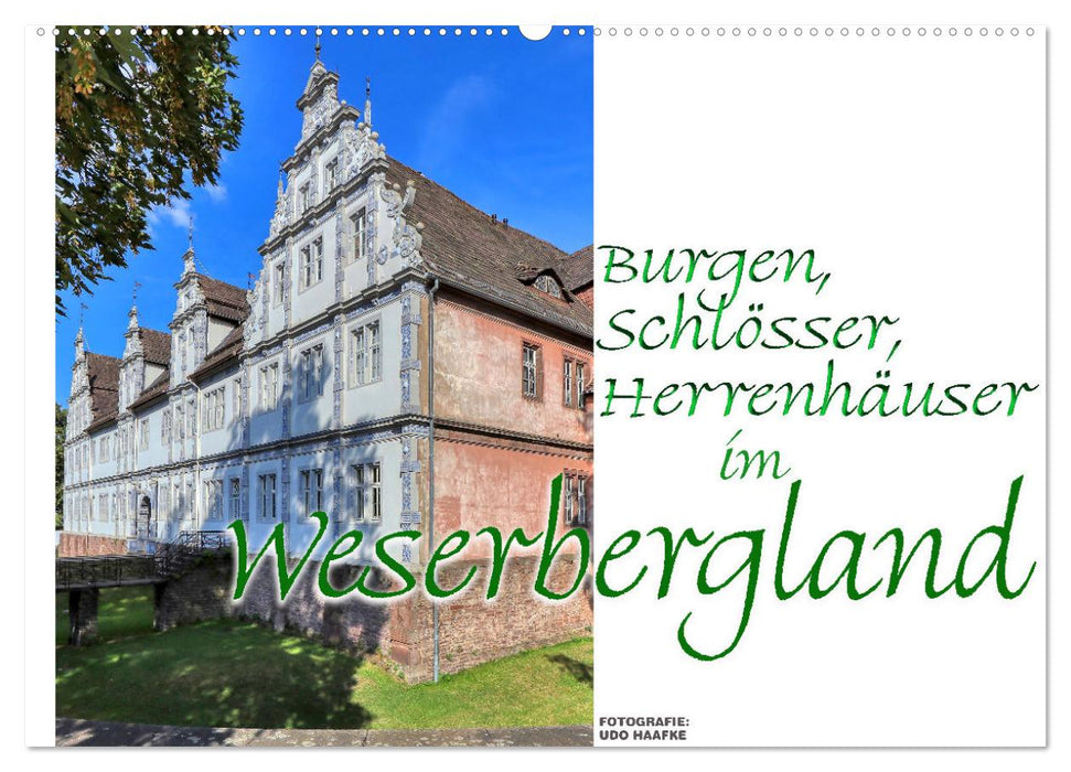 Burgen, Schlösser, Herrenhäuser im Weserbergland (CALVENDO Wandkalender 2027)
