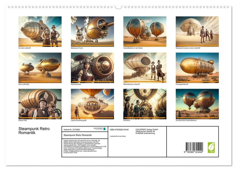 Steampunk Retro Romantik (CALVENDO Premium Wandkalender 2027)