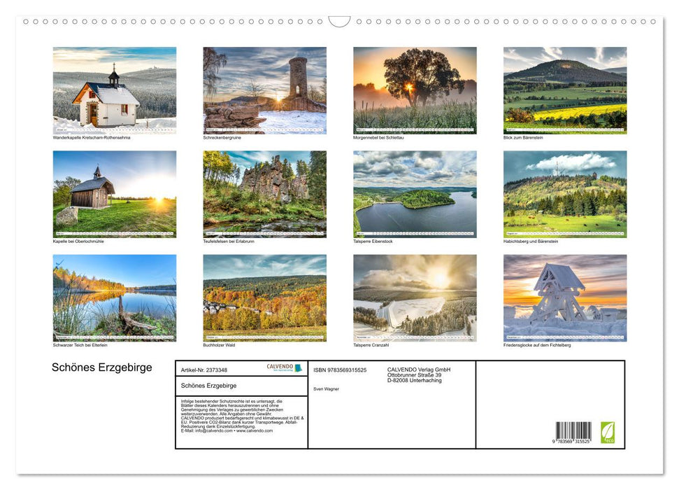 Schönes Erzgebirge (CALVENDO Wandkalender 2027)