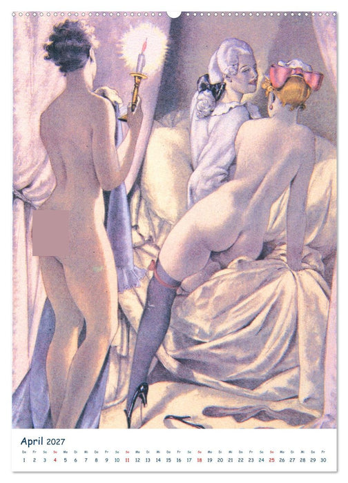 Frivole Malerei 2027. Nackte Tatsachen von Umberto Brunelleschi (CALVENDO Premium Wandkalender 2027)