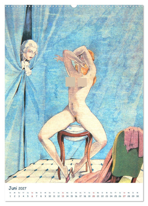 Frivole Malerei 2027. Nackte Tatsachen von Umberto Brunelleschi (CALVENDO Premium Wandkalender 2027)