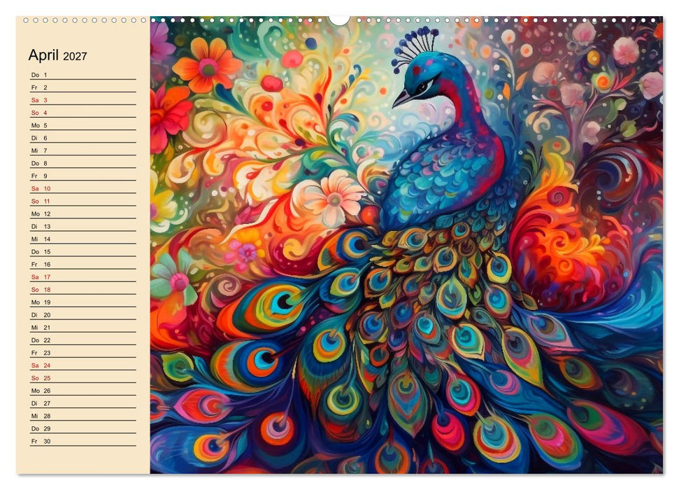 Kunterbunte Vögel (CALVENDO Wandkalender 2027)