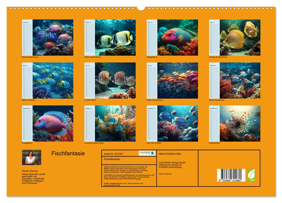 Fischfantasie (CALVENDO Premium Wandkalender 2027)
