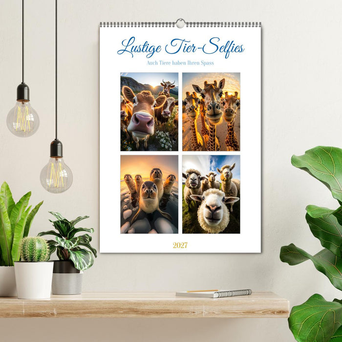 Lustige Tier-Selfies (CALVENDO Wandkalender 2027)