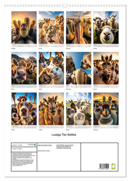 Lustige Tier-Selfies (CALVENDO Wandkalender 2027)