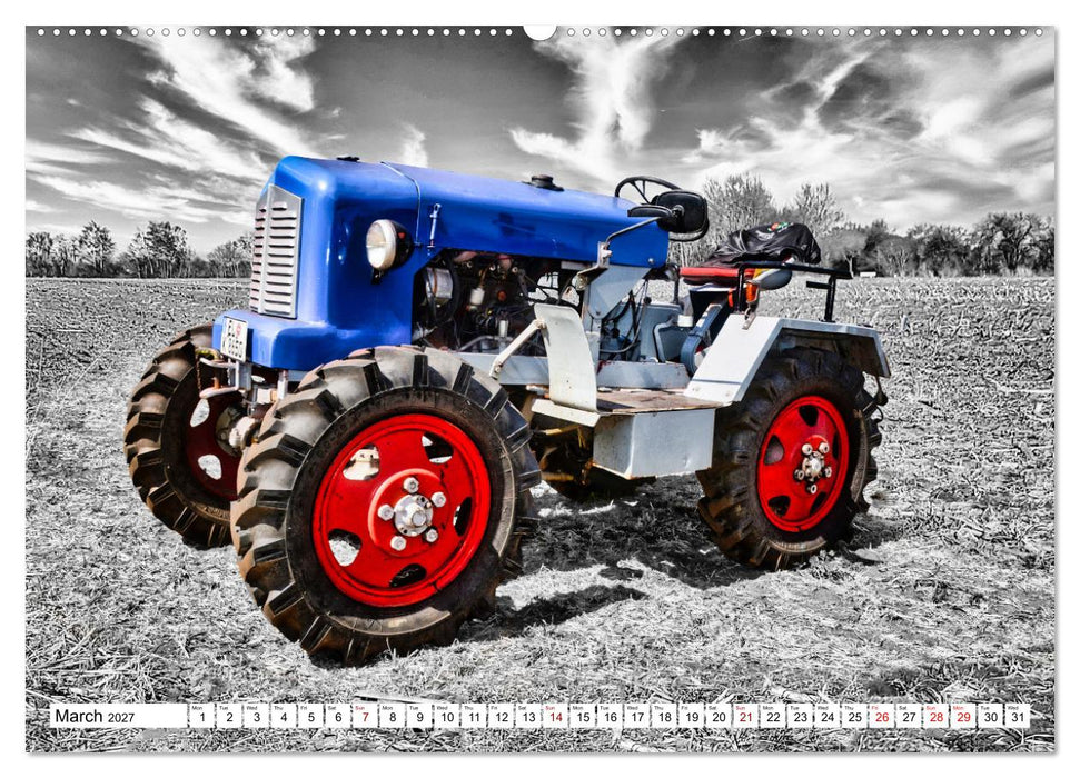 Tractors from past times (CALVENDO Monthly Calendar 2027)