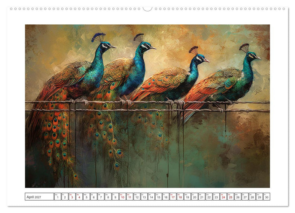 Kunstvolle Vögel (CALVENDO Premium Wandkalender 2027)
