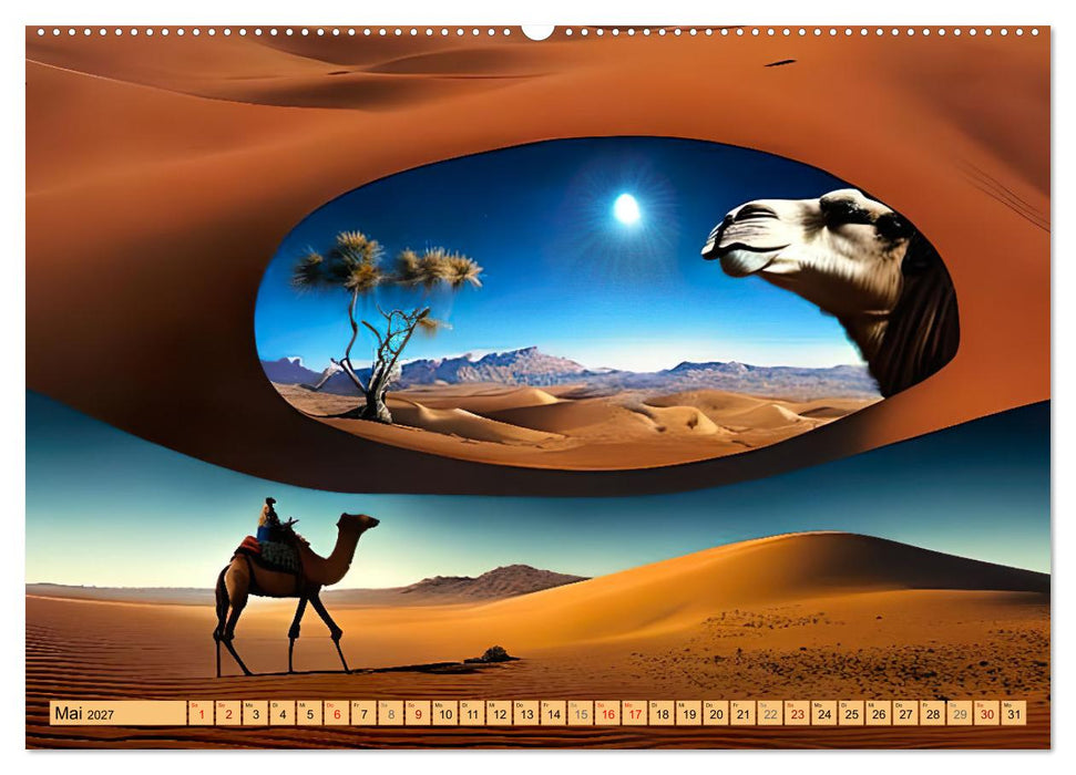 Die Wüste - Kulisse der Fantasie (CALVENDO Wandkalender 2027)