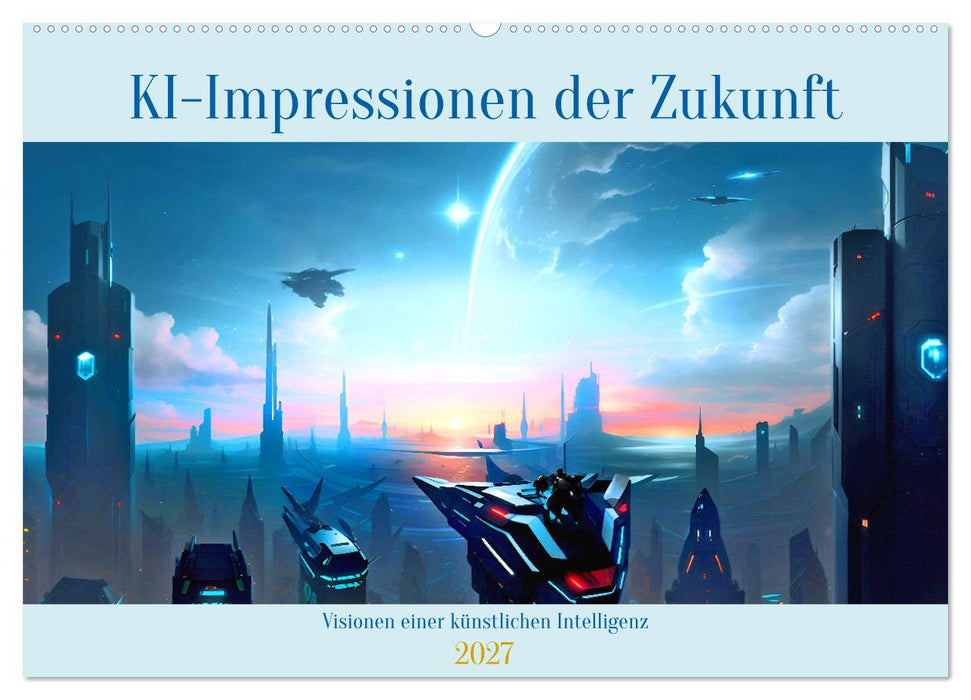 KI-Impressionen der Zukunft (CALVENDO Wandkalender 2027)
