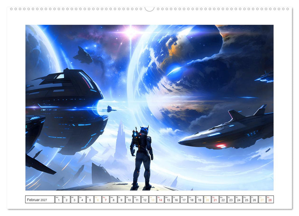 KI-Impressionen der Zukunft (CALVENDO Wandkalender 2027)