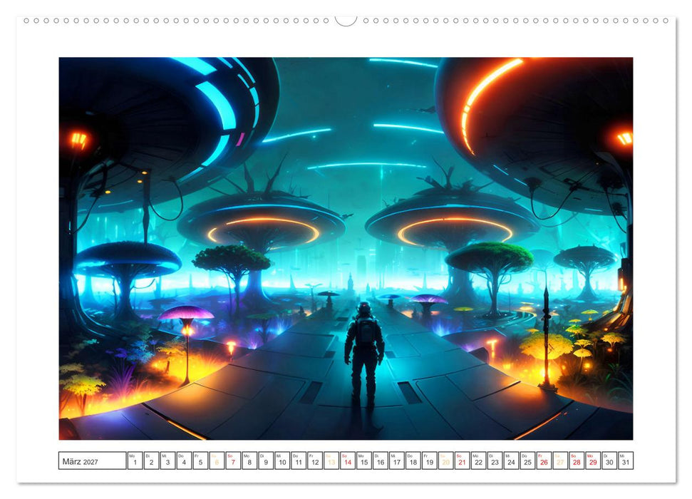 KI-Impressionen der Zukunft (CALVENDO Wandkalender 2027)