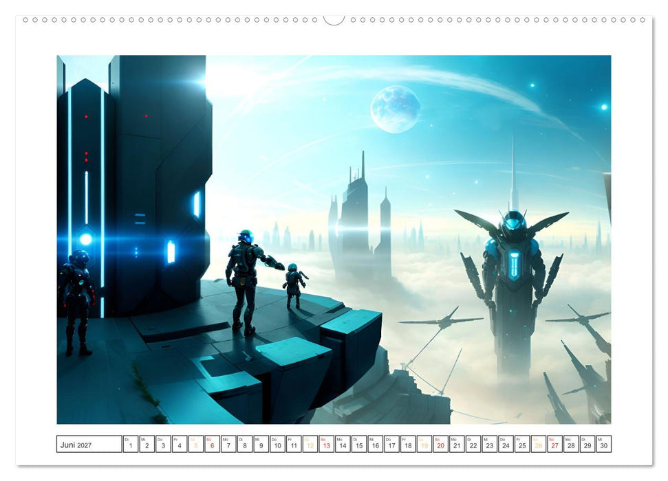 KI-Impressionen der Zukunft (CALVENDO Wandkalender 2027)