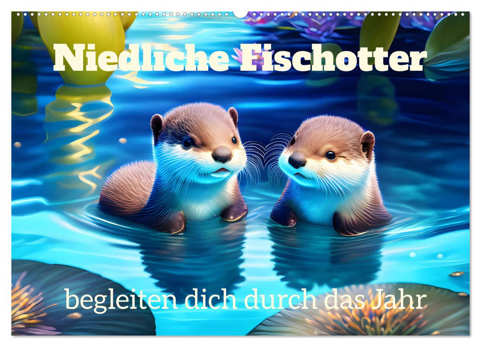 Niedliche Fischotter begleiten dich durch das Jahr (CALVENDO Wandkalender 2027)