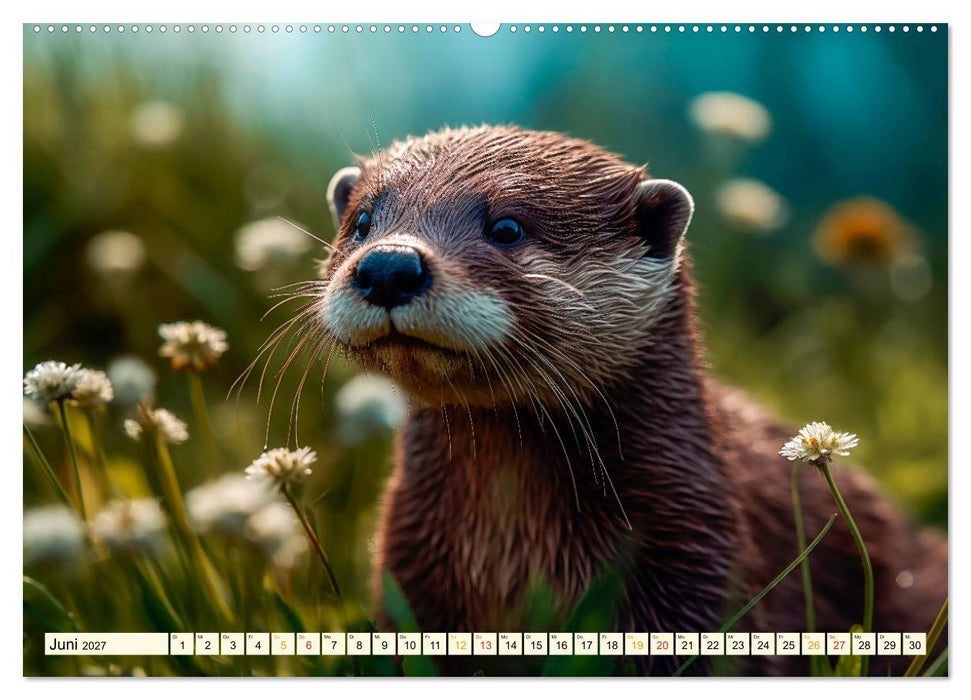 Fischotter - schlaue Jäger (CALVENDO Wandkalender 2027)