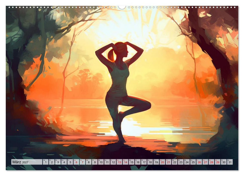 Yoga, die innere Balance (CALVENDO Premium Wandkalender 2027)