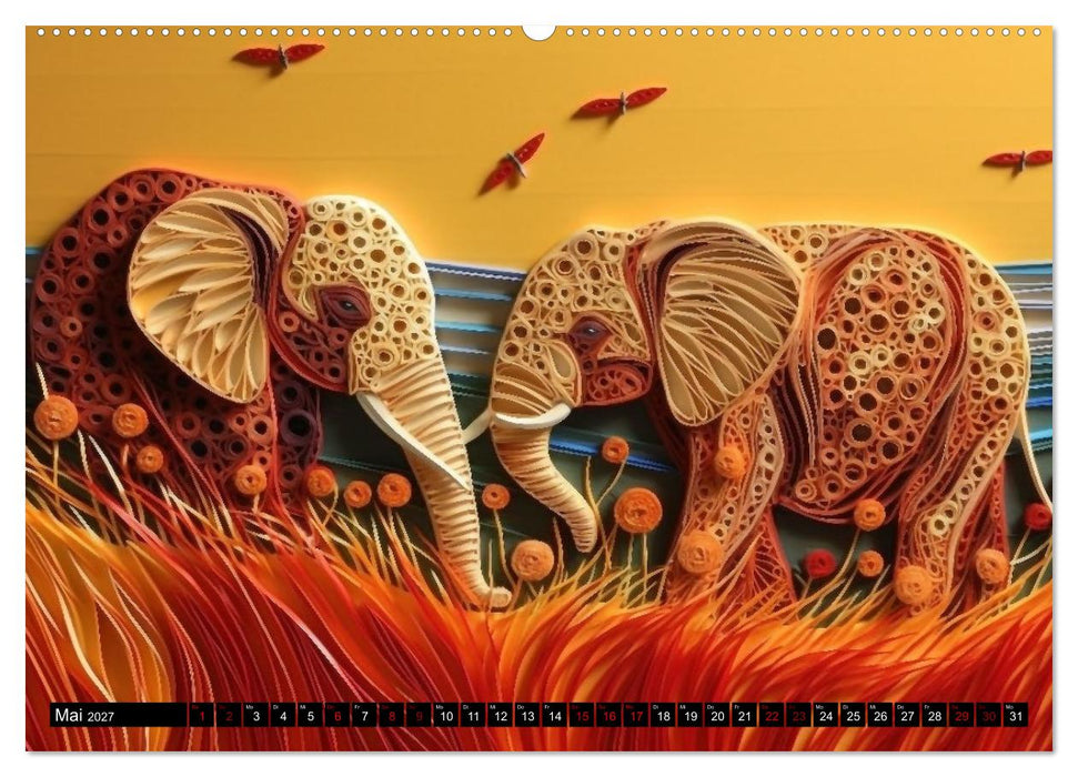 Quilling Inspirationen (CALVENDO Wandkalender 2027)