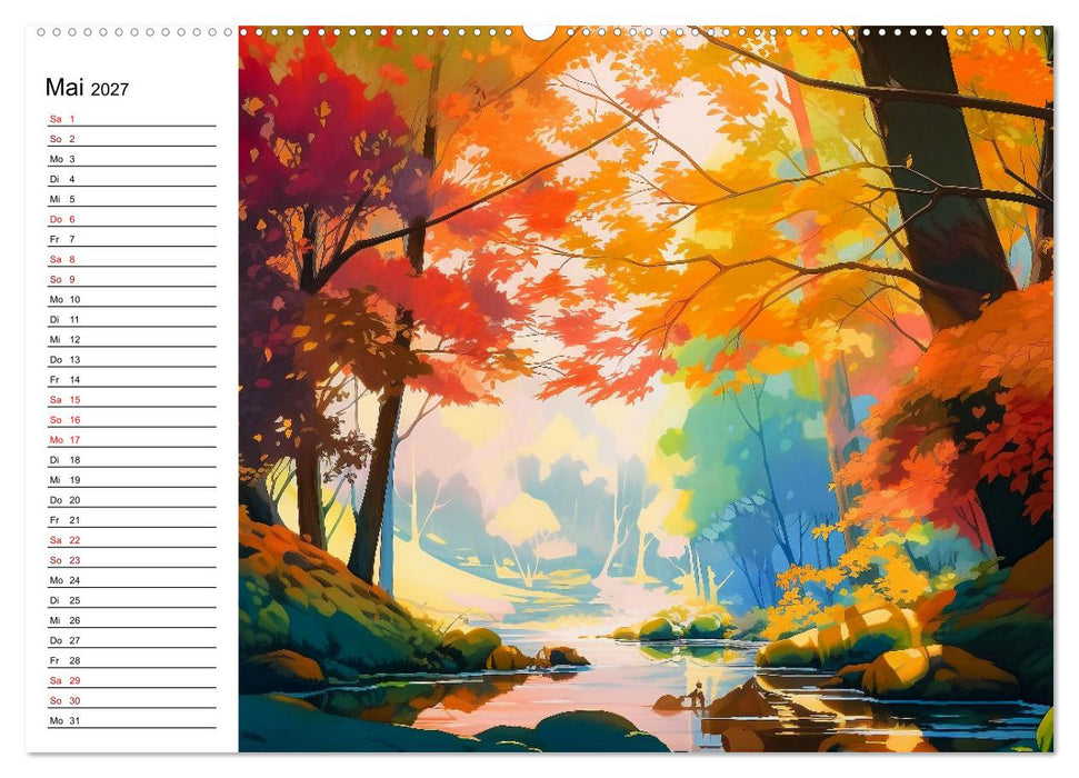 Anime Traumwelten (CALVENDO Wandkalender 2027)