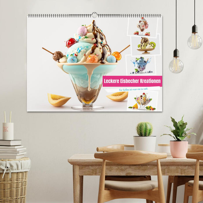 Leckere Eisbecher Kreationen (CALVENDO Wandkalender 2027)