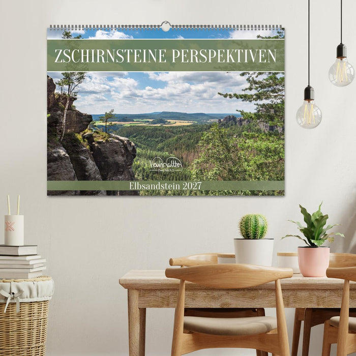 Zschirnsteine Perspektiven - Elbsandstein (CALVENDO Wandkalender 2027)