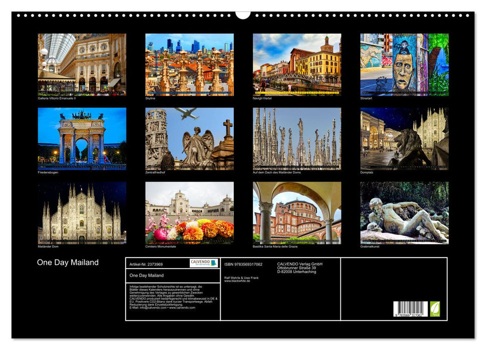 One Day Mailand (CALVENDO Wandkalender 2027)