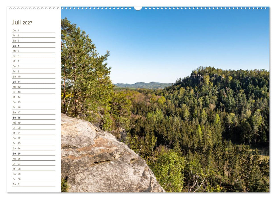Papststein Perspektiven - Elbsandstein (CALVENDO Premium Wandkalender 2027)