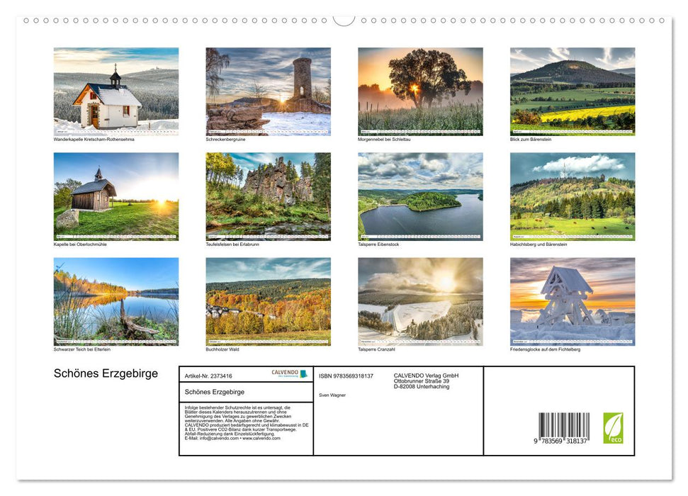 Schönes Erzgebirge (CALVENDO Premium Wandkalender 2027)