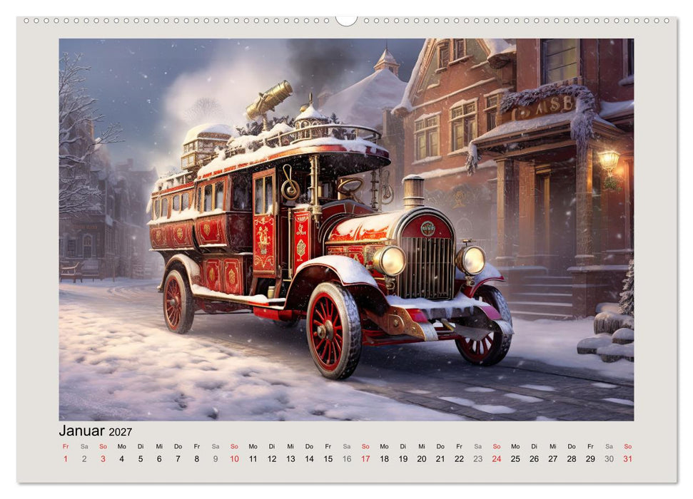 Steampunk Feuerwehr (CALVENDO Wandkalender 2027)