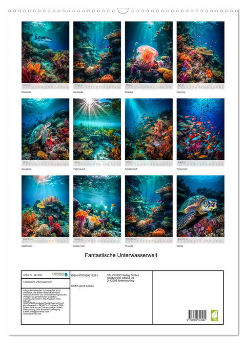 Fantastische Unterwasserwelt (CALVENDO Wandkalender 2027)