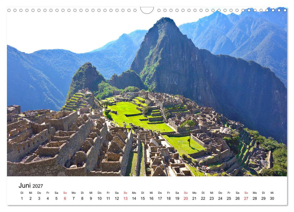 Südamerika - Vom Reich der Inka bis nach Patagonien (CALVENDO Wandkalender 2027)